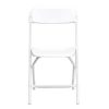 FOLDING CHAIR PLASTIC WHITE - Image 4