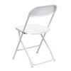 FOLDING CHAIR PLASTIC WHITE - Image 3