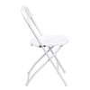 FOLDING CHAIR PLASTIC WHITE - Image 2
