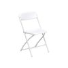 FOLDING CHAIR PLASTIC WHITE